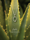 Collana foglia - verde smeraldo
